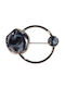 Bizoutaki Pin aus Messing Schwarz