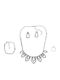 Bizoutaki Set with Earrings , Ring & Bracelet from Brass