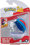 Jazwares Miniature Toy Clip 'N' Go Alolan Vulpix Pokemon for 4+ Years 5cm.