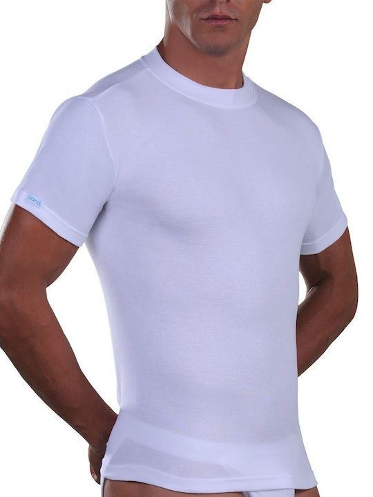 Ανδρική Φανέλα Κοντομάνικη σε Λευκό Χρώμα