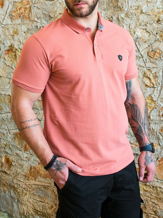 Everbest Polo Kurzarmbluse Rosa