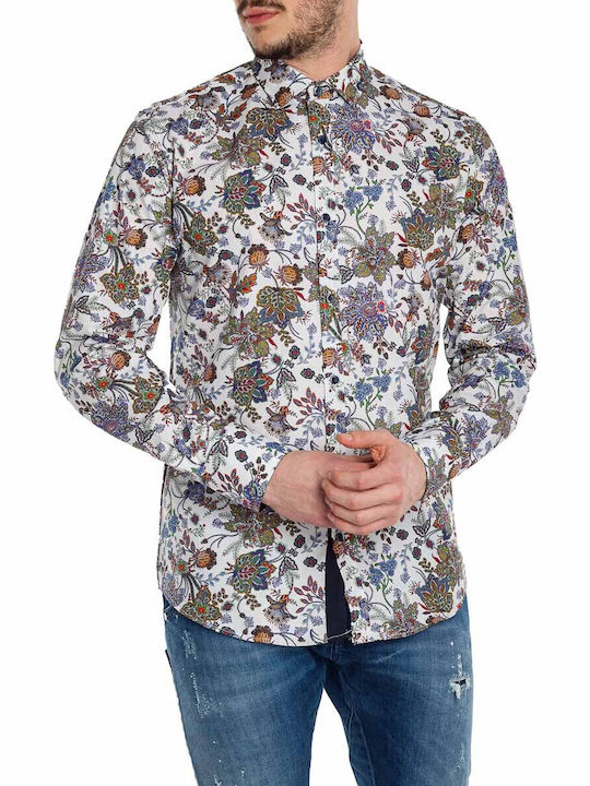 Stefan Fashion Μακρυμάνικo Πουκάμισο Floral Πολ...