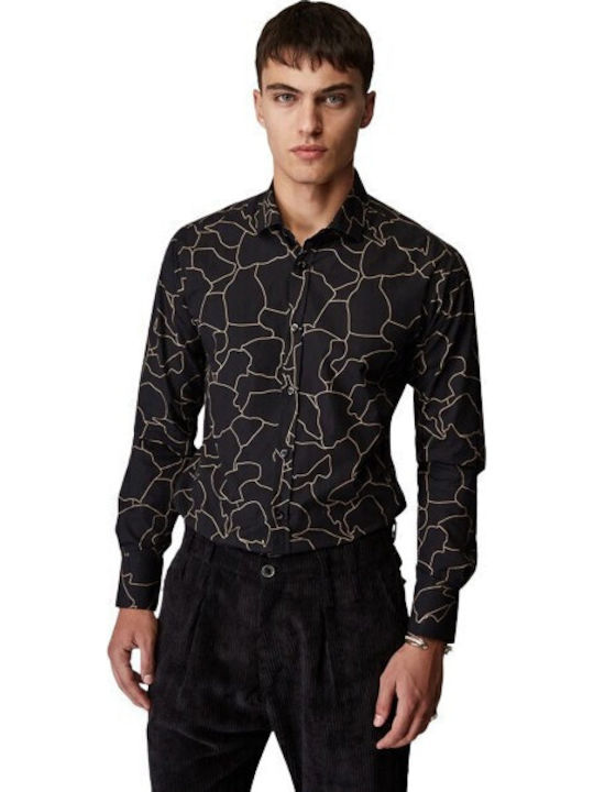 Stefan Fashion Дълъг ръкав Риза Син
