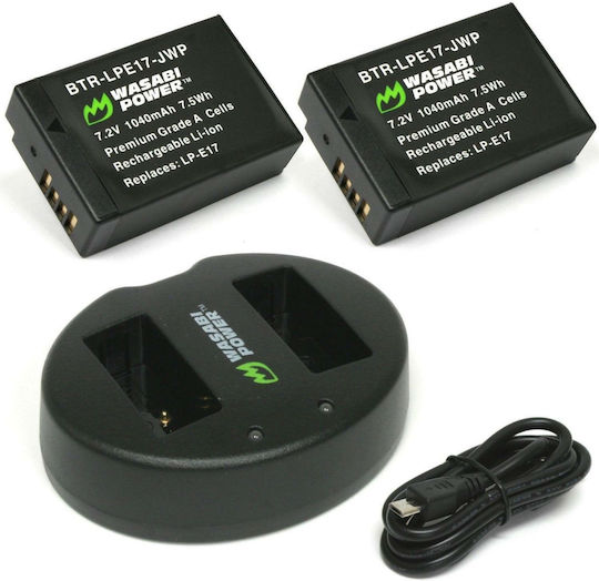 Wasabi Camera Battery Lithium Ion (Li-Ion) 1040mAh Compatible with Canon