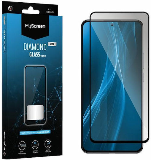 MyScreenPROTECTOR Diamond Glass Full Glue Full Face Tempered Glass Μαύρο (Oppo Reno8)