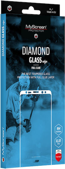 MyScreenPROTECTOR Diamond Glass Full Glue Full Face Tempered Glass Μαύρο (Oppo Reno8)