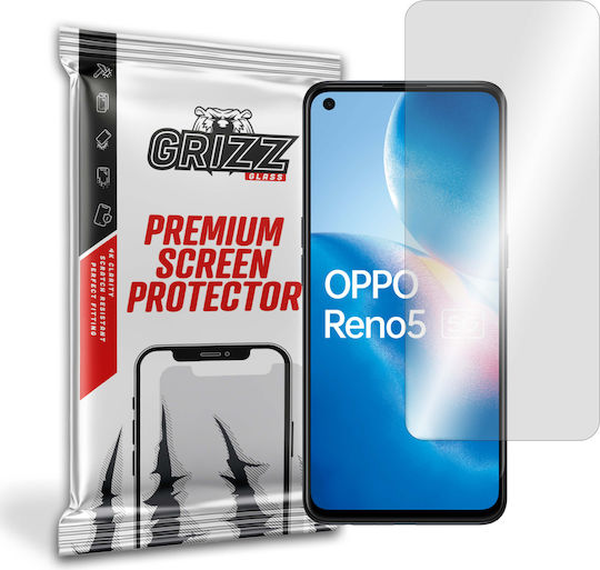GrizzGlass HybridGlass Tempered Glass (Oppo Reno 5 5 G)