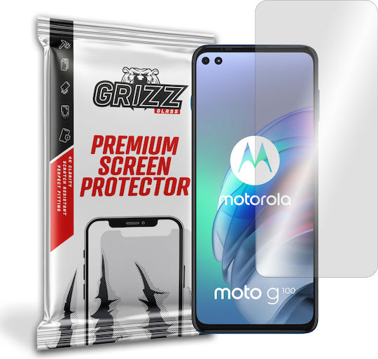 GrizzGlass HybridGlass Tempered Glass (Motorola Moto G100 5 G)