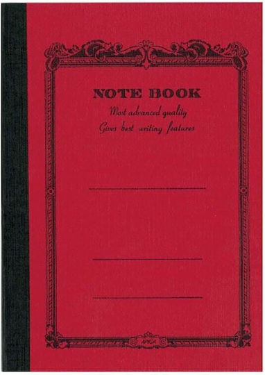 Apica Notebook Σημειωματάριο A6 52 Φύλλων Ριγέ Κόκκινο