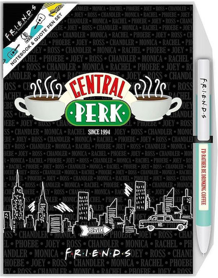 Blue Sky Studios Friends Notebook Σετ 2 Σημειωματάρια A5 40 Φύλλων με Στυλοθήκη
