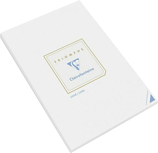 Clairefontaine Μπλοκ Σημειώσεων A5 50 Φύλλων Ριγέ Λευκό