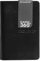 Zequenz Classic Notebook 140 Sheets A7 with Blank Pages Black