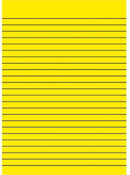 Typofix Бележник На Райета А4 Жълт