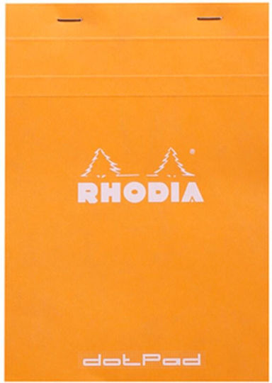 Rhodia No16 Σημειωματάριο A5 80 Φύλλων με Λευκές Σελίδες Πορτοκαλί
