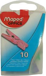 Maped Metallic Clips Multicolour 10pcs