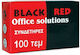 Black Red Büroklammern 28mm 100Stück