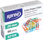 Spree Set of 50pcs Paper Clips 28mm 82128