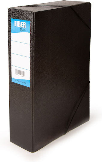 Fiber Plastic File Box with Rubber Band 35x25cm
