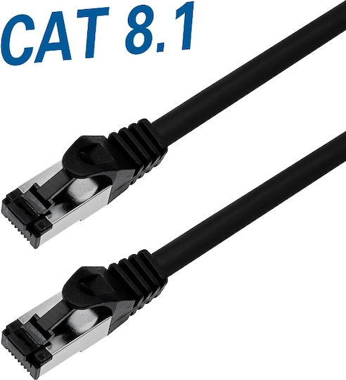 Transmedia S/FTP Cat.8.1 Καλώδιο Δικτύου Ethernet 5m Μαύρο