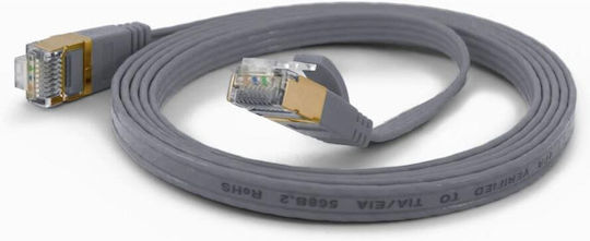 Wantec F/FTP Cat.6 (Gigabit) Καλώδιο Δικτύου Ethernet 2m Γκρι