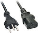 Lindy IEC C13 - Schuko Cable 0.7m Μαύρο 30425