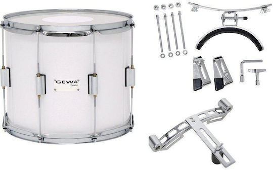 Gewa Marschtrommel Tenor Drum 14 x 10 Zoll in Weiß