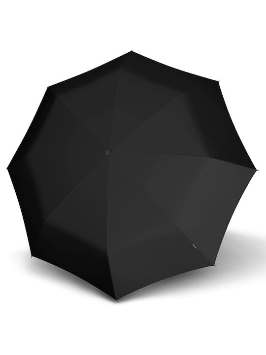 Knirps S Series Αυτόματη Ομπρέλα Βροχής με Μπαστούνι Μαύρη