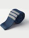 Aristoteli Bitsiani Men's Tie Knitted Printed in Blue Color