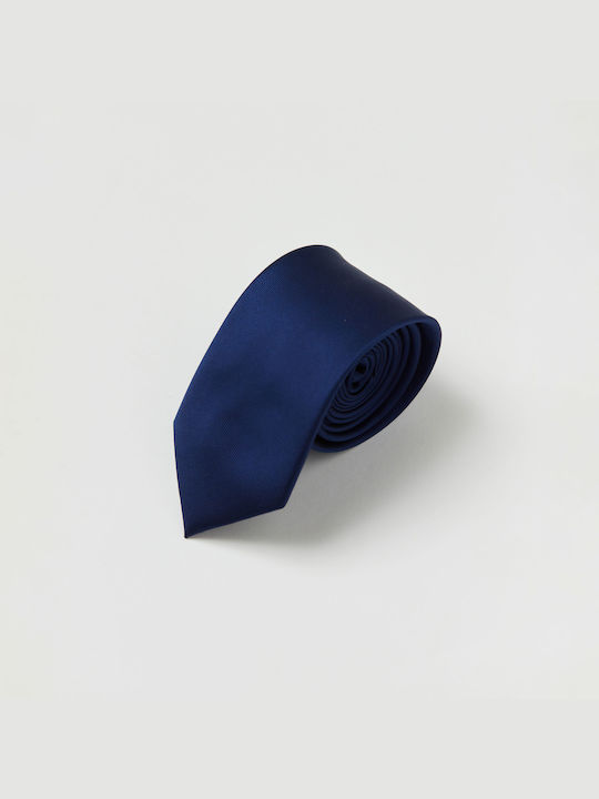 Aristoteli Bitsiani Herren Krawatte Monochrom in Blau Farbe