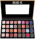 BUD K Mehrfarbige Lidschatten Palette in Gepresster Form 215gr