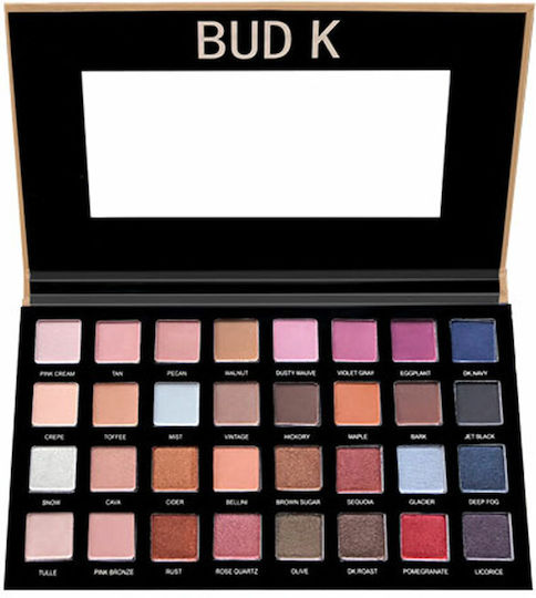 BUD K Mehrfarbige Lidschatten Palette in Gepresster Form 215gr