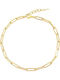 Theodora's Jewellery Златна Верига За Глезен От Стомана