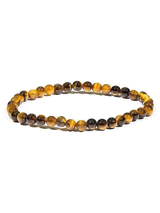 Γυναικείο Βραχιόλι Tiger Eye από Κορδόνι