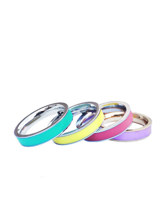 Theodora's Jewellery Set Damen Ringe Spinner aus Stahl Vergoldet