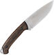 BPS Blackwell Messer Schwarz in Leder-Gehäuse