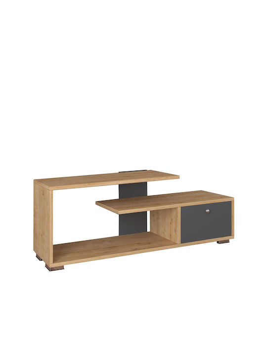 Particle Board TV Furniture Oak L120xW30xH42cm