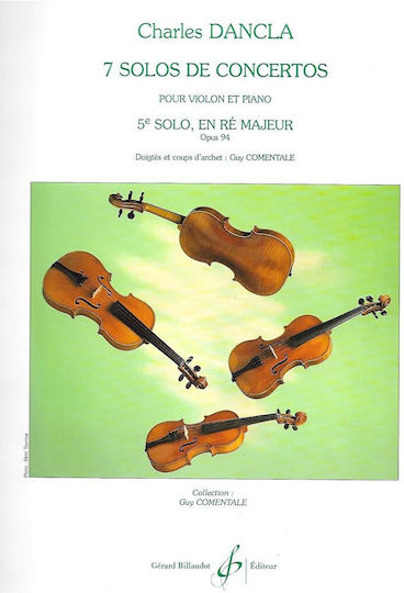 Gerard Billaudot Solo Nr 5 pentru Instrumente cu coarde / Orchestra / Vioară