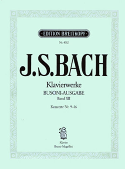 Breitkopf & Hartel J.S Bach Klavierwerke Busoni-Ausgabe Band Παρτιτούρα για Πιάνο