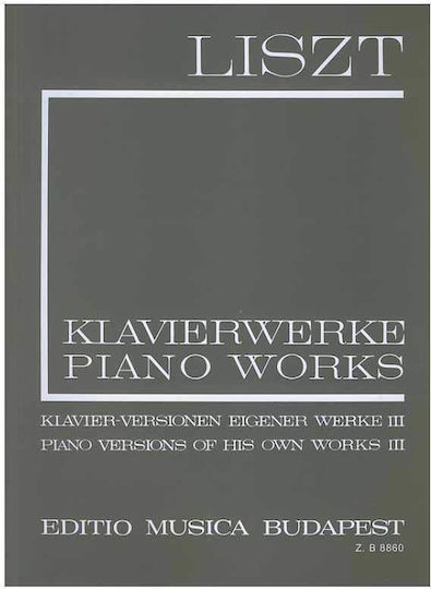 Editio Musica Budapest Liszt Piano Sheet Music for Piano