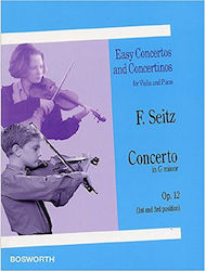 Bosworth Edition SEITZ Concerto за Цигулка / Пи...