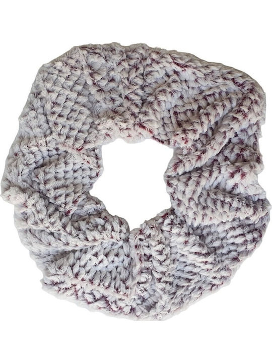 MI-TU Exclusive Women's Wool Neck Warmer Ecru/Red