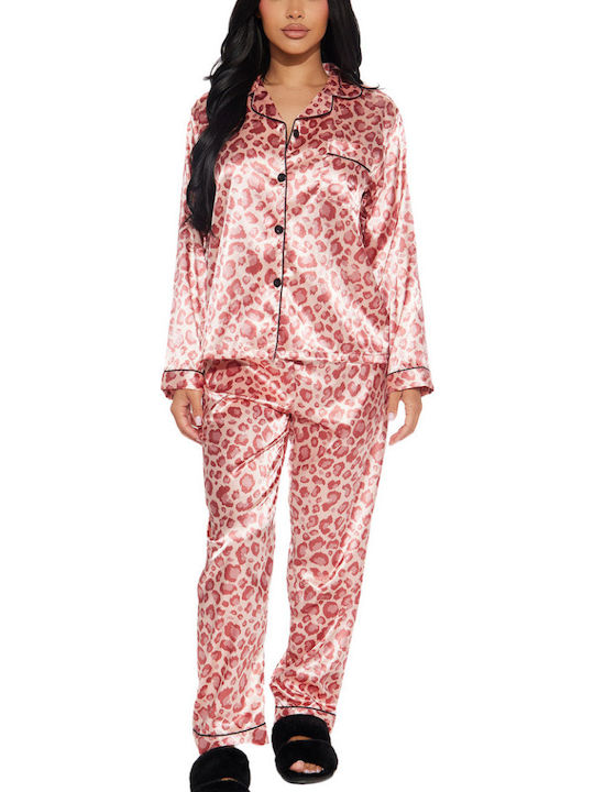 La Lolita Amsterdam Set De Pijamale Dama De Iarnă Roz Gemma