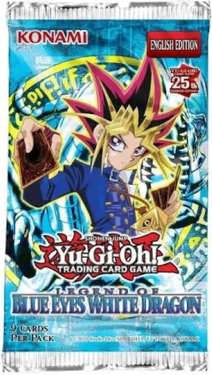 Konami Legend of Blue Eyes White Dragon Booster-Pack 25th Jubiläum Reprint Yu-Gi-Oh! Legendäre Sammlung Booster-Pack