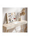 Walls Floral Face Frame Wooden 40x40cm