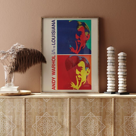 Walls Double Self Portrait, 1978 Frame Copy of Andy Warhol Wooden 60x90cm