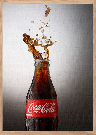 Walls Flasche Coca Cola Gemälde auf Leinwand 40x50cm
