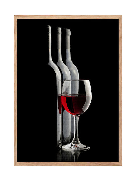 Walls Bottle Red Wine Panou pe Pânză 20x30cm
