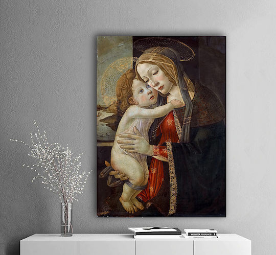 I-gallery The Virgin And Πίνακας Αντίγραφο του Sandro Botticelli σε Καμβά 30x40cm