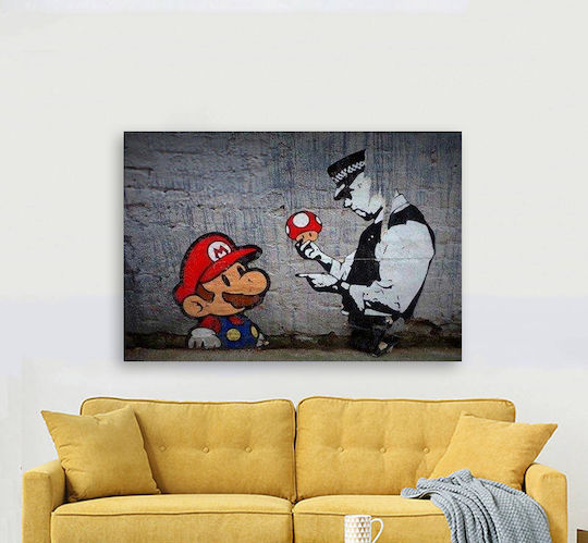 I-gallery Panou Reproducție Banksy pe Pânză 60x40 cm