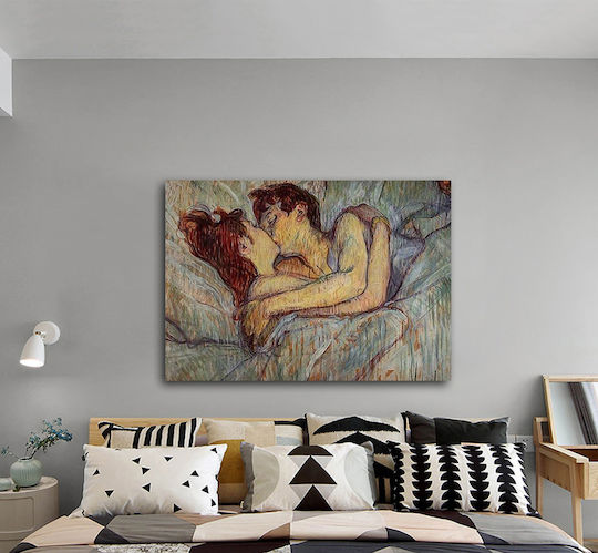 I-gallery In Bed The Painting Copy of Toulouse Lautrec on Canvas 60x40cm